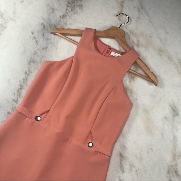 Parker Dresses & Skirts - Parker Peach Cutout Sleeveless Sheath Slit Dress Womens Size XS EUC